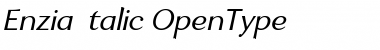 Download Enzia Italic Font Title Preview