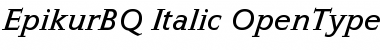 Download Epikur BQ Regular Font Title Preview