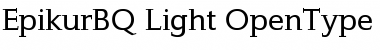 Download Epikur BQ Regular Font Title Preview