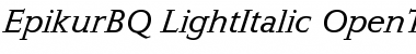 Download Epikur BQ Regular Font Title Preview