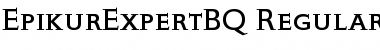 Download Epikur Expert BQ Regular Font Title Preview