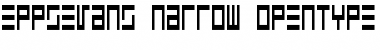 Download EppsEvans Narrow Font Title Preview