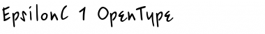Download EpsilonC Regular Font Title Preview