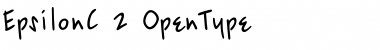 Download EpsilonC Regular Font Title Preview