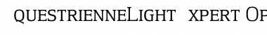 Download EquestrienneLightExpert Regular Font Title Preview