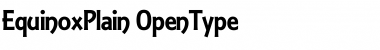 Download Equinox .. Plain Font Title Preview