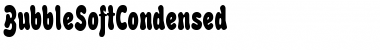 Download BubbleSoftCondensed Regular Font Title Preview