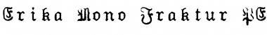 Download Erika Mono Fraktur PE Font Title Preview