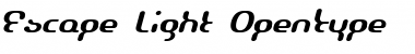 Download Escape Light Font Title Preview