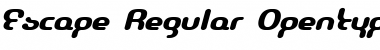 Download Escape Regular Font Title Preview