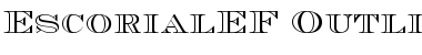 Download EscorialEF Outline Font Title Preview