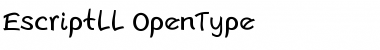 Download EscriptLL Regular Font Title Preview