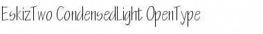 Download EskizTwo-CondensedLight Regular Font Title Preview