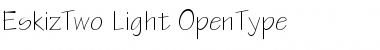Download EskizTwo-Light Regular Font Title Preview