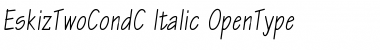 Download EskizTwoCondC Italic Font Title Preview