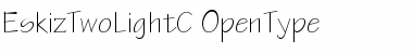 Download EskizTwoLightC Regular Font Title Preview