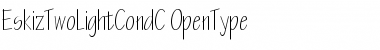 Download EskizTwoLightCondC Regular Font Title Preview