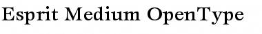 Download ITC Esprit Medium Font Title Preview