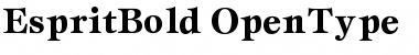 Download Esprit Bold Font Title Preview