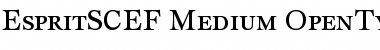 Download EspritSCEF Medium Font Title Preview