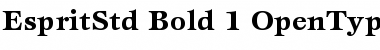 Download ITC Esprit Std Bold Font Title Preview