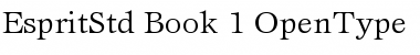 Download ITC Esprit Std Book Font Title Preview