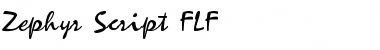 Download Zephyr Script FLF Regular Font