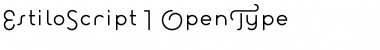 Download EstiloScript Regular Font Title Preview