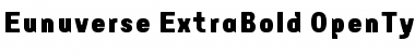 Download Eunuverse ExtraBold Font Title Preview
