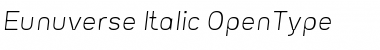Download Eunuverse Italic Font Title Preview