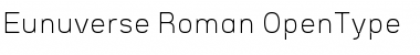 Download Eunuverse Roman Font Title Preview