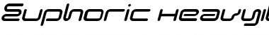Download Euphoric HeavyItalic Font Title Preview