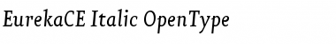 Download EurekaCE Italic Font Title Preview