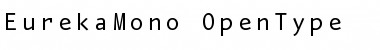 Download Eureka Mono Regular Font Title Preview