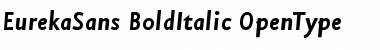 Download Eureka Sans Bold Italic Font