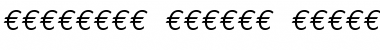 Download Euro Mono Italic Font Title Preview