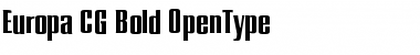 Download Europa CG Bold Regular Font Title Preview