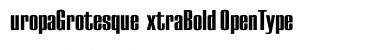 Download EuropaGrotesqueExtraBold Regular Font Title Preview