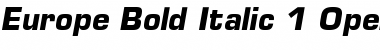Download Europe Bold Italic Font Title Preview