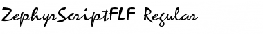 Download ZephyrScriptFLF Regular Font