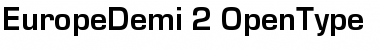 Download EuropeDemi Regular Font Title Preview