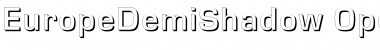Download EuropeDemiShadow Regular Font Title Preview