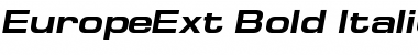 Download EuropeExt Bold Italic Font Title Preview