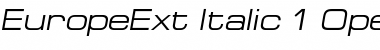Download EuropeExt Italic Font Title Preview