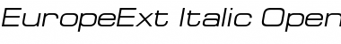 Download EuropeExt Italic Font Title Preview