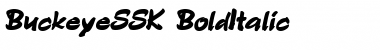 Download BuckeyeSSK BoldItalic Font Title Preview