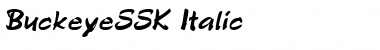 Download BuckeyeSSK Italic Font Title Preview