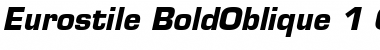 Download Eurostile Bold Oblique Font Title Preview