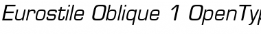 Download Eurostile Oblique Font Title Preview