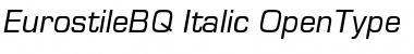 Download Eurostile BQ Regular Font Title Preview